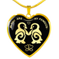 You are my Penguin Heart Necklace