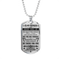 To my Nephew I love You dog tag necklace