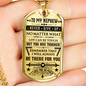 To my Nephew I love You dog tag necklace