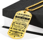To my Nephew I love You dog tag necklace