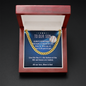 To our Son Baseball Necklace mom and dad
