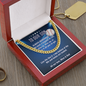 To our Son Baseball Necklace mom and dad