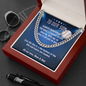 To our Son Baseball Necklace mom and dad