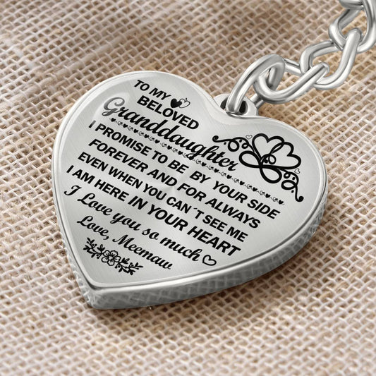 To my beloved Granddaughter keychain from Meemaw