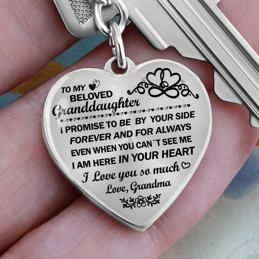 Beloved Granddaughter Keychain from Grandma