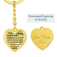 To my beloved Granddaughter keychain from Meemaw