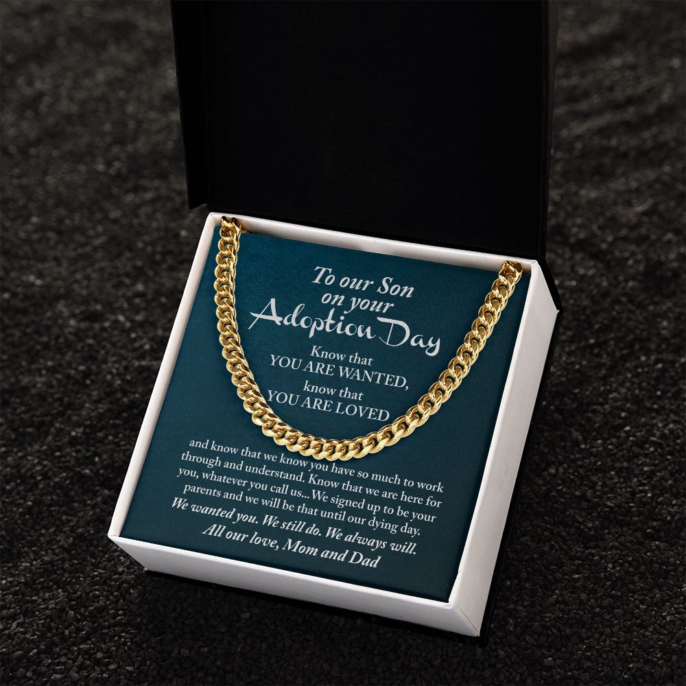 Son - On your Adoption day know that you are loved