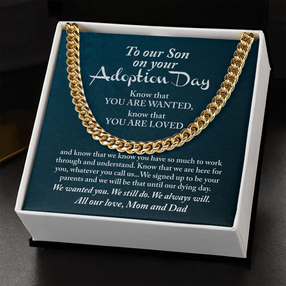 Son - On your Adoption day know that you are loved