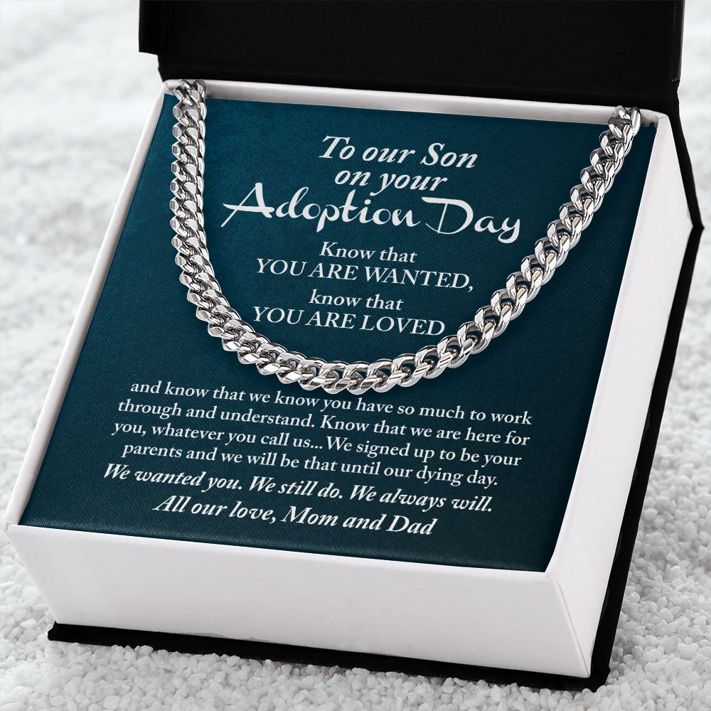 Son - On your Adoption day know that you are loved