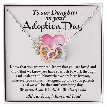 Daughter on your Adoption Day - We signed up to be your parents until our dying day