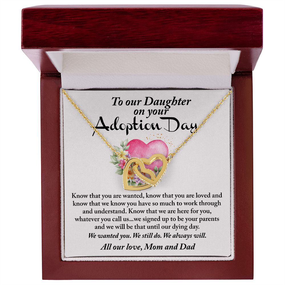 Daughter on your Adoption Day - We signed up to be your parents until our dying day
