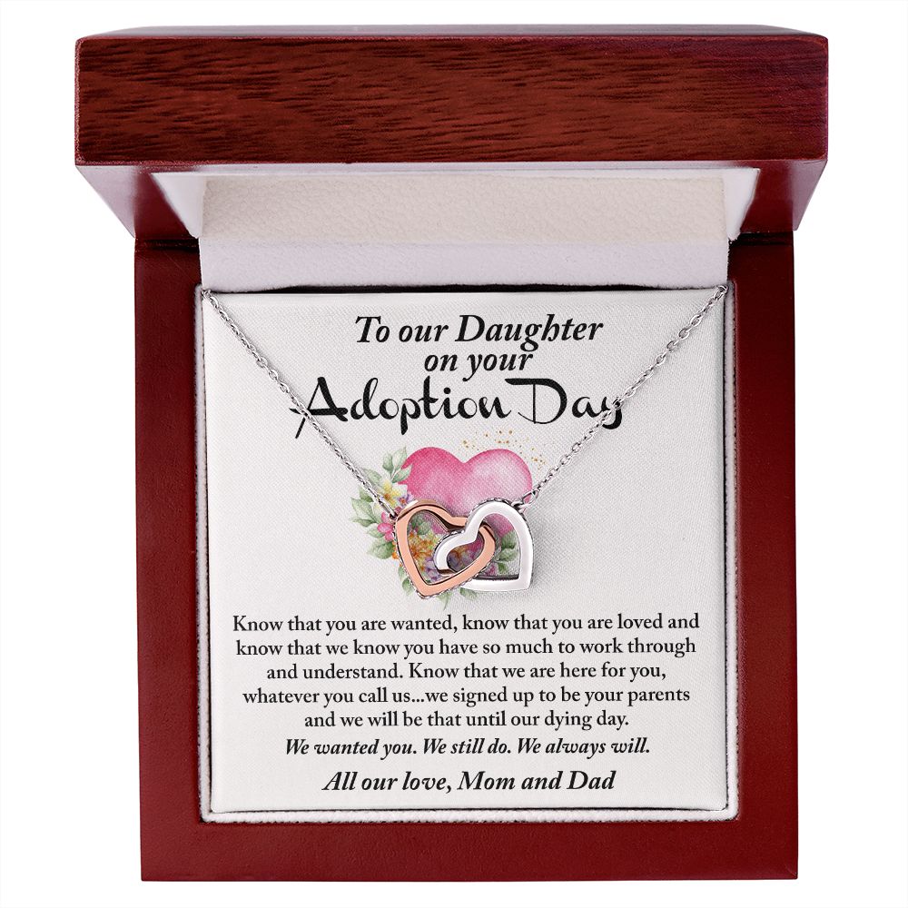 Daughter on your Adoption Day - We signed up to be your parents until our dying day