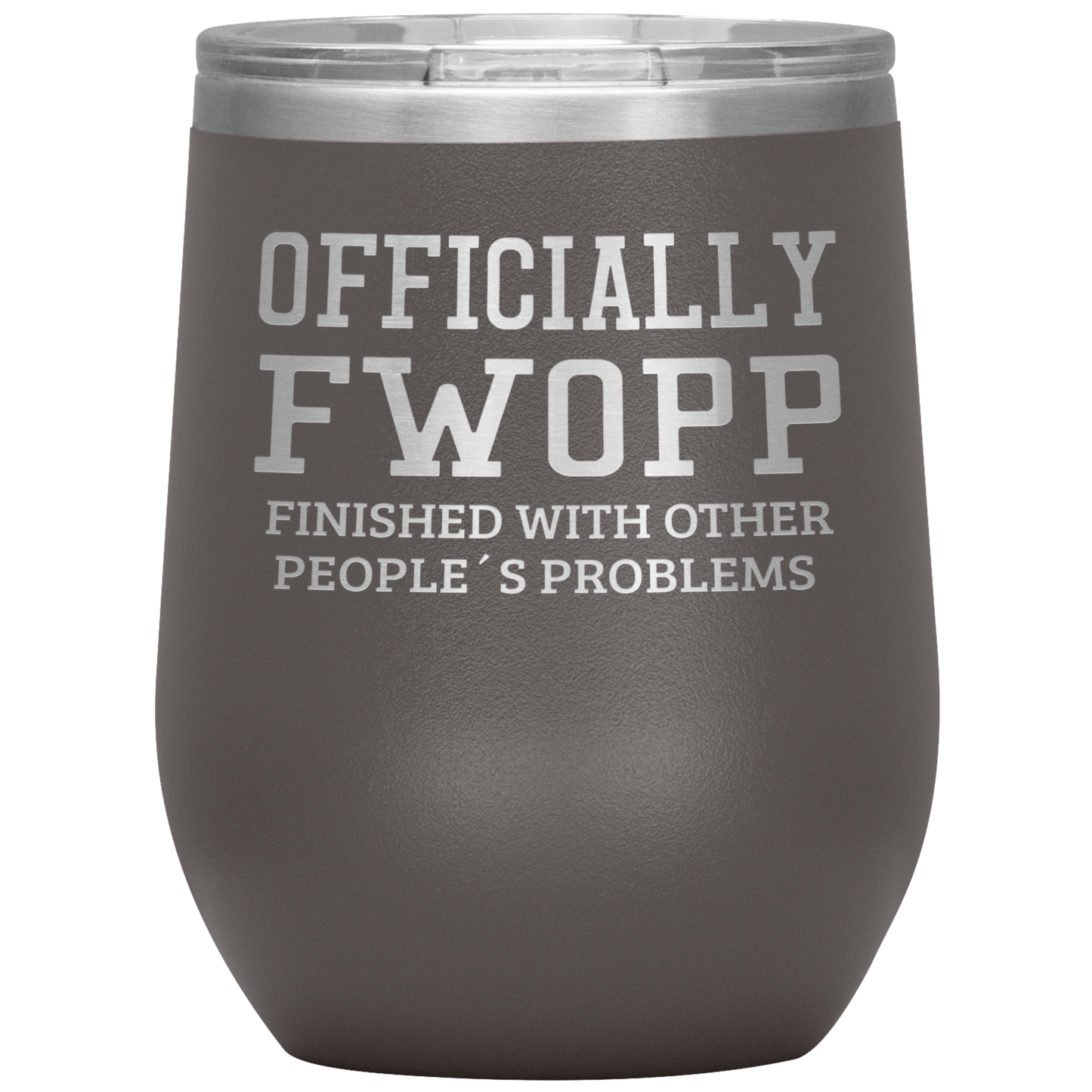 Retirement Gift Officially FWOPP Engraved Wine Tumbler