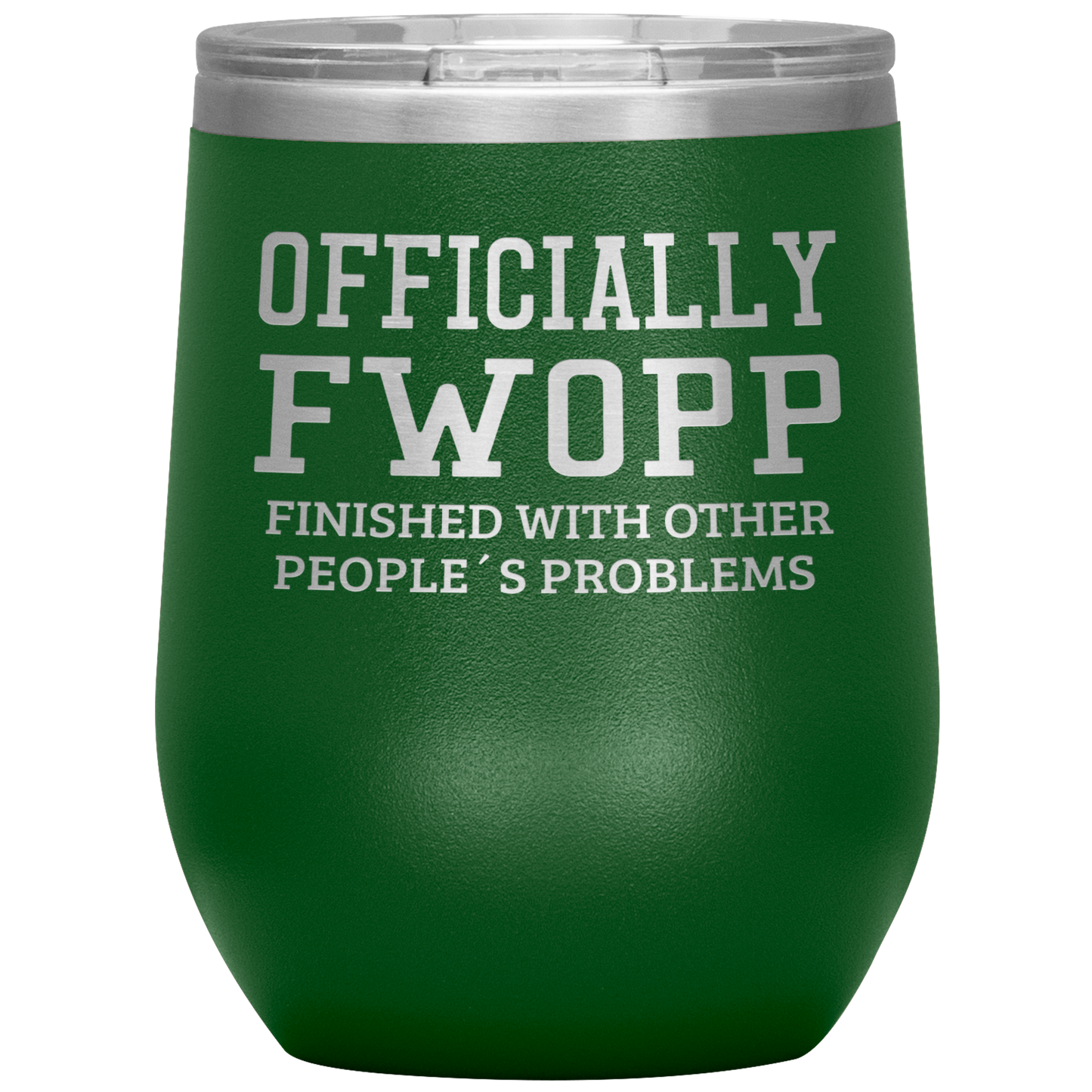 Retirement Gift Officially FWOPP Engraved Wine Tumbler